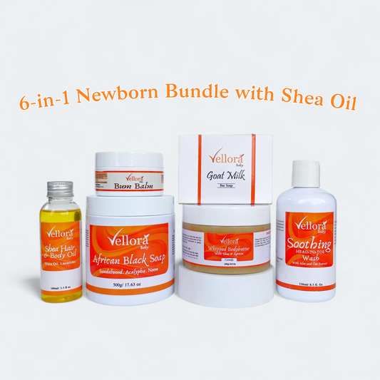 6-in-1 Full Newborn Bundle with Shea Oil
